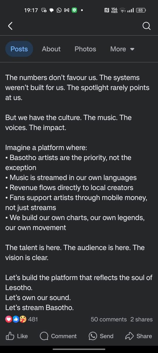 Katleho's app experience